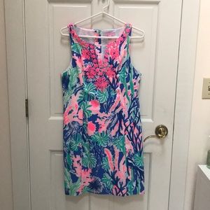 Lilly Pulitzer gabby shift dress multi jet stream